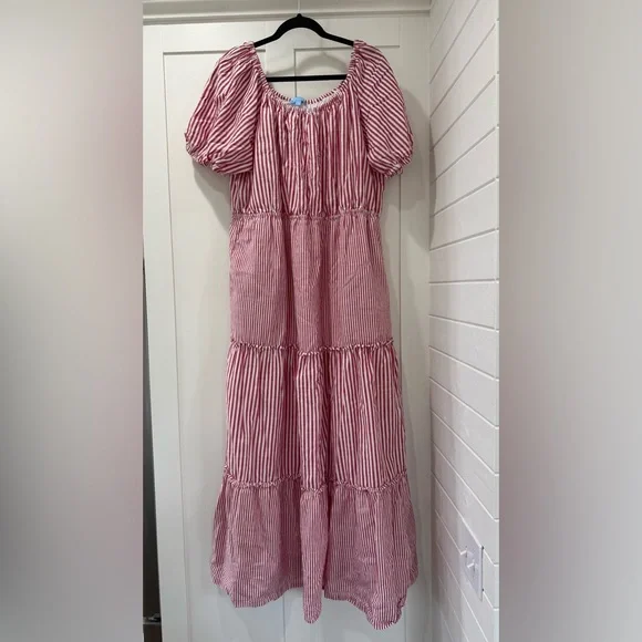 Draper James RSVP Short Sleeved Tiered Maxi Dress - Picture 3 of 7